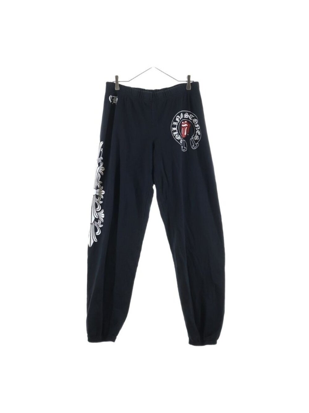 Chrome Hearts Vintage the Rolling Stones Lip and Tongue Tan Floral Print